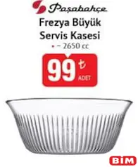 PAŞABAHÇE FREZYA BÜYÜK SERVİS KASESİ 2650 CC
